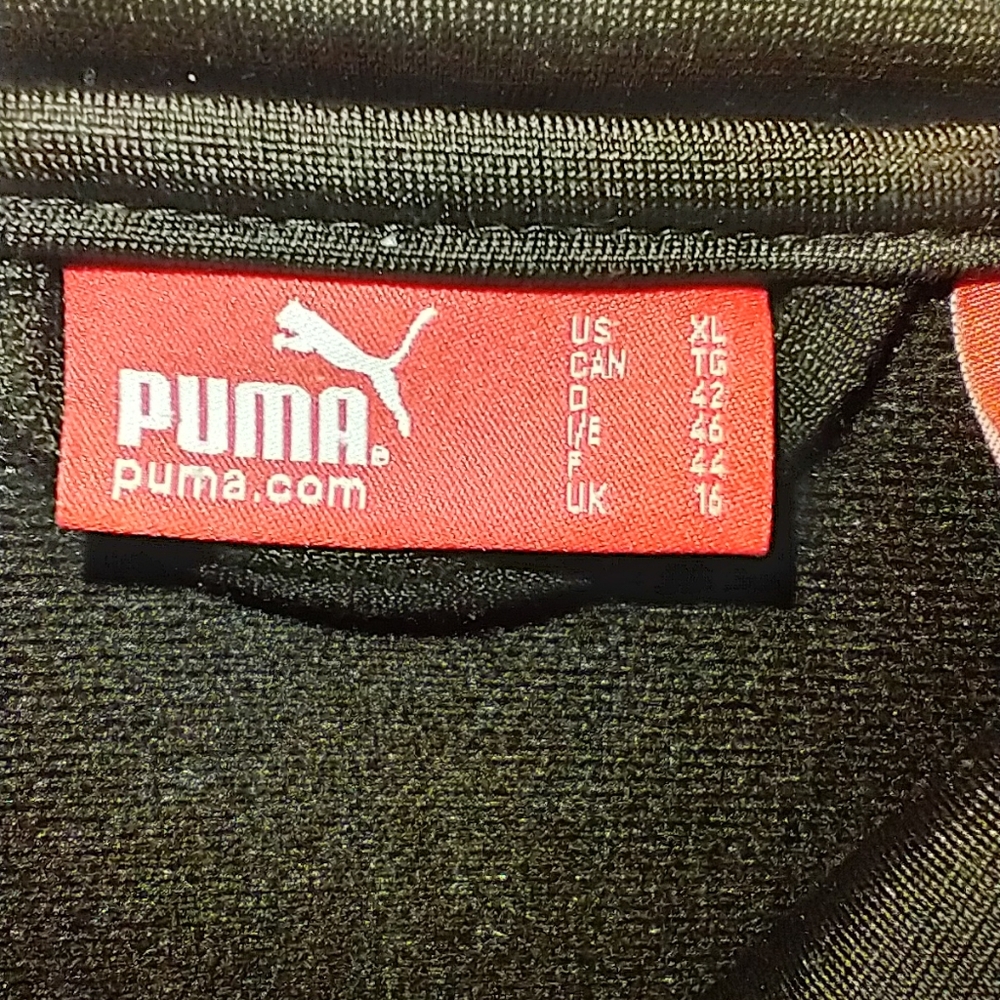 Puma Brown Full Zip Mock Neck Jacket Women's sz XL. - Picture 4 of 8